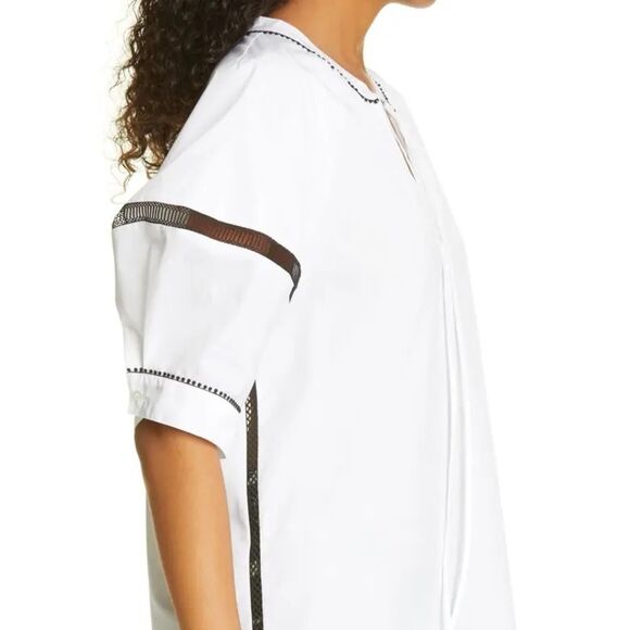 Judith & Charles magnolia B puff sleeve blouse white nwot - Picture 5 of 10